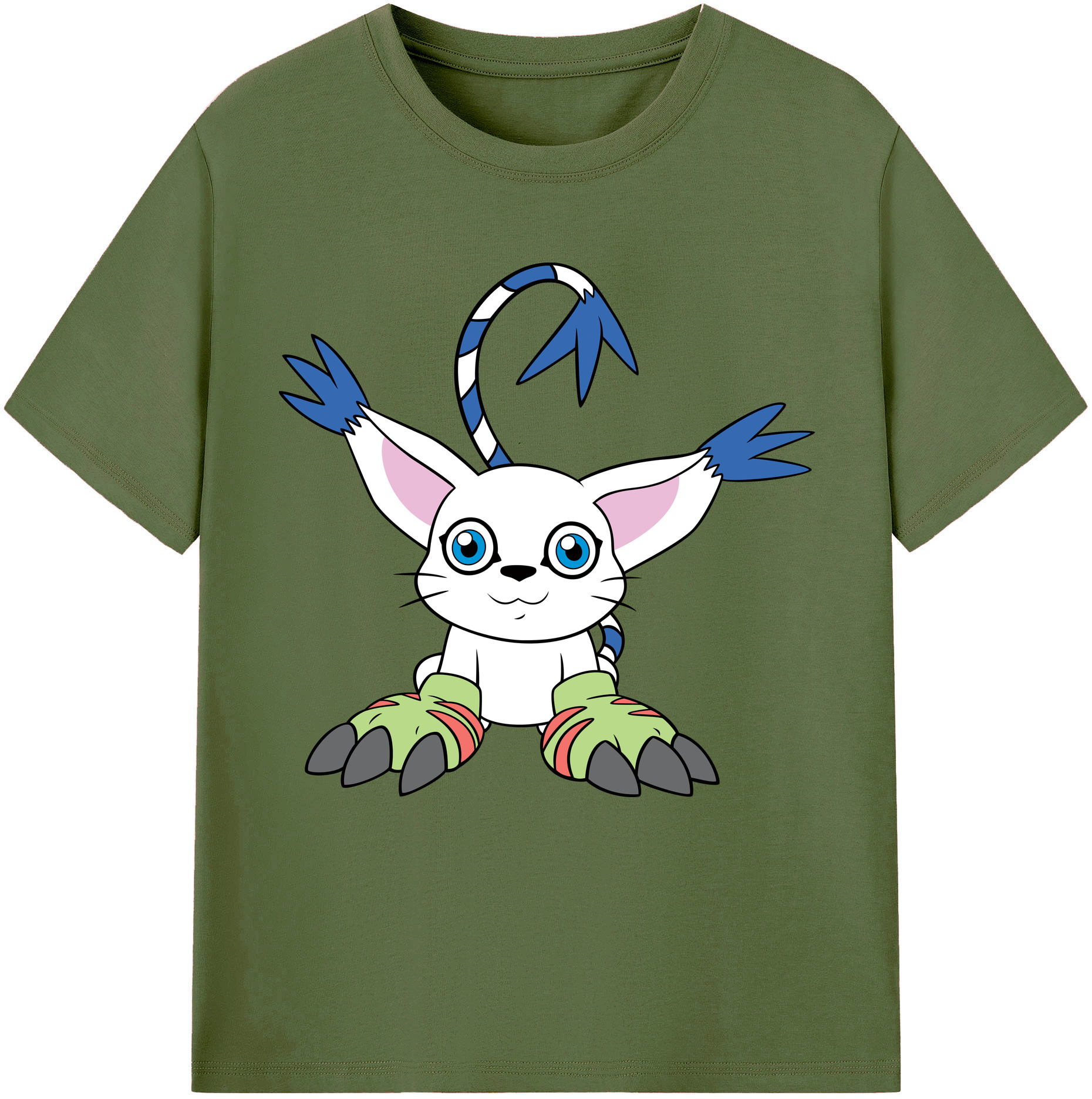 （画像用） Digimon デジタルモンスター/デジモン 綿100％半袖Tシャツ（フロントプリント）